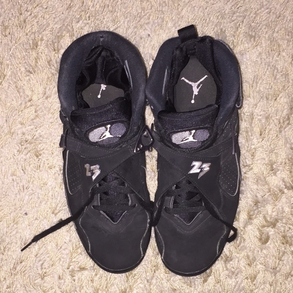 All Black Jordan 8s